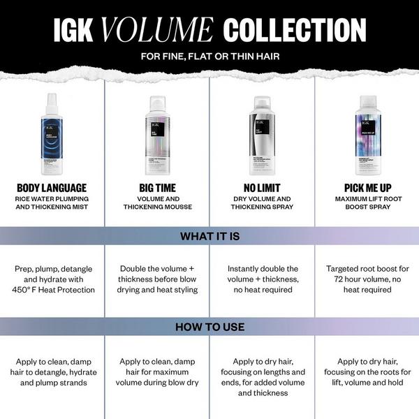 IGK Big Time Volume and Thickening Mousse #8