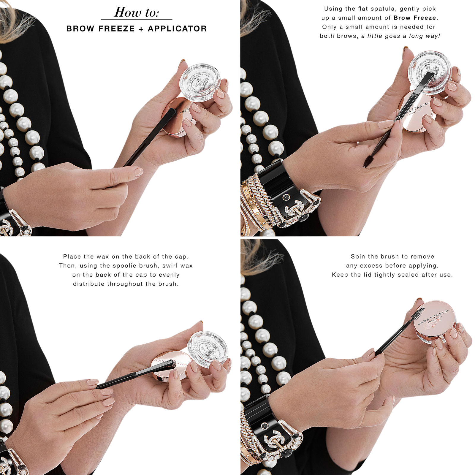 Brow Freeze Styling Wax Dual-Ended Applicator