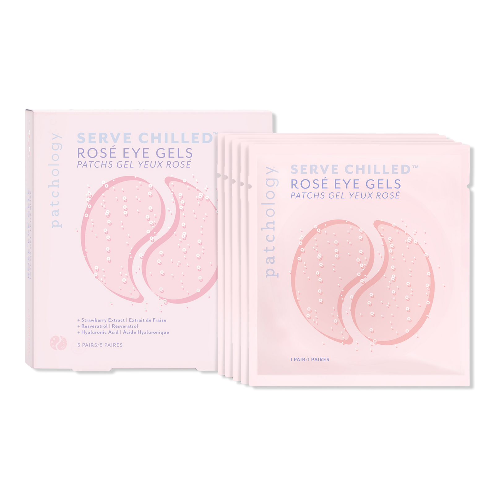 Patchology - 5 pair Serve Chilled Rosé Hydrating Eye Gels