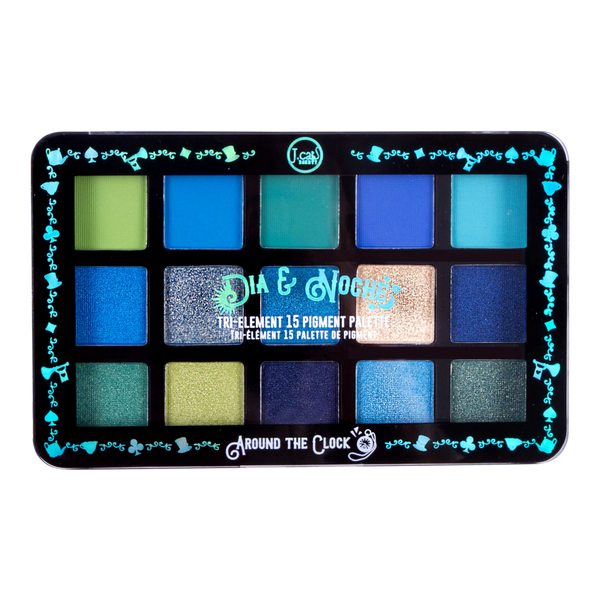 J.Cat Beauty Dia & Noche Tri-Element 15 Pigment Palette Around The Clock #2