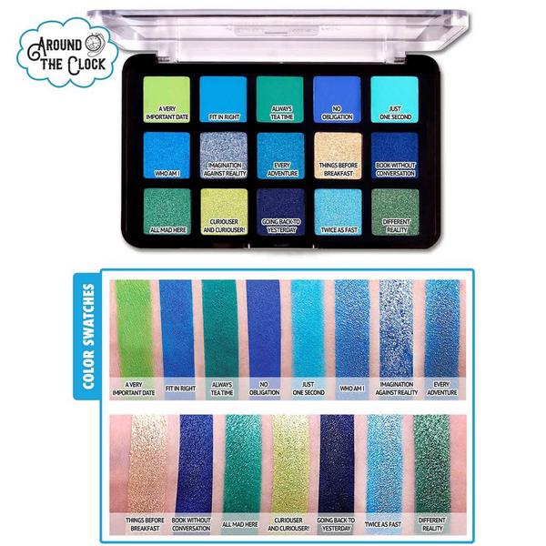 J.Cat Beauty Dia & Noche Tri-Element 15 Pigment Palette Around The Clock #4