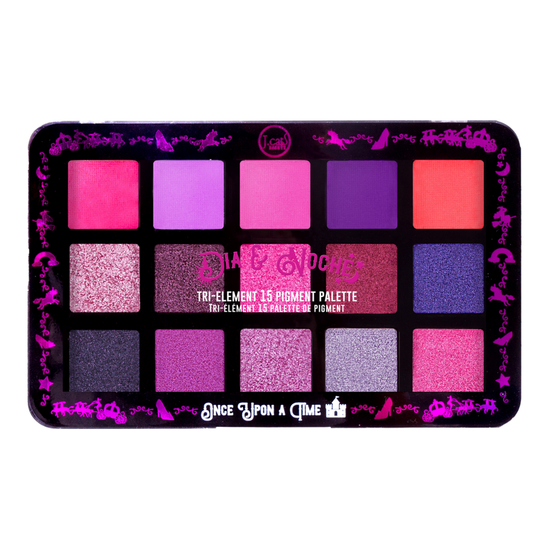 J.Cat Beauty - Dia & Noche Tri-Element 15 Pigment Palette Once
