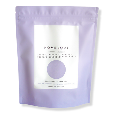 Homebody Amethyst + Alchemist Pearlescent CBD Bath Bomb Soak