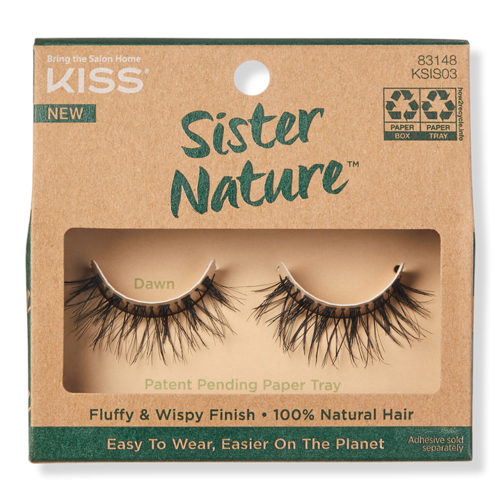 Kiss Sister Nature 100% Natural False Eyelashes, Dawn #1