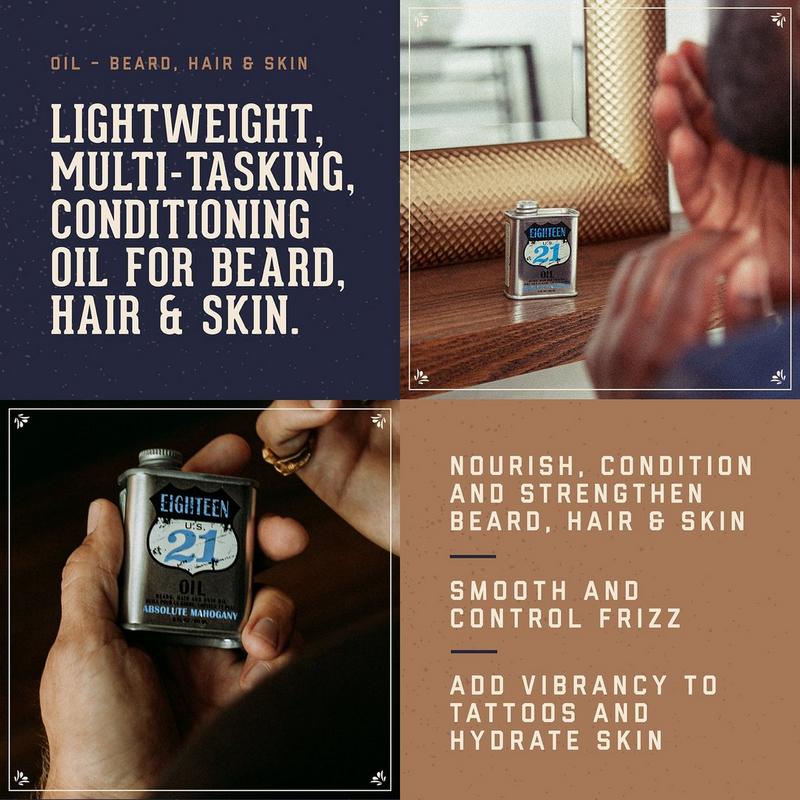 18.21 Man Made - Absolute Mahogany Lightweight, Conditioning Beard