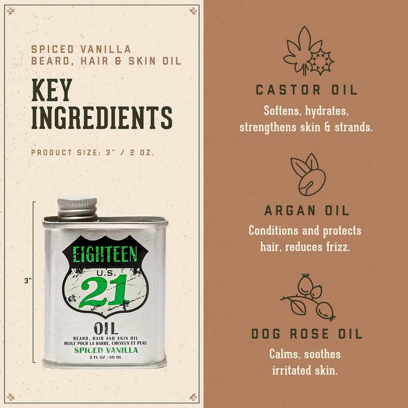 18.21 Man Made - Spiced Vailla Lightweight, Conditioning Beard