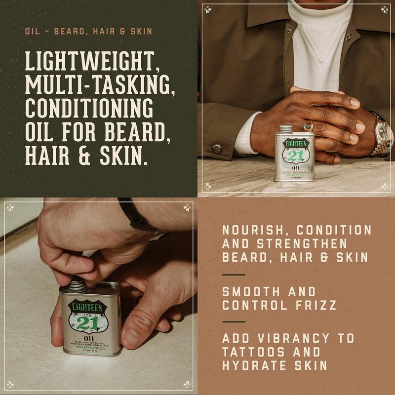 18.21 Man Made - Spiced Vailla Lightweight, Conditioning Beard