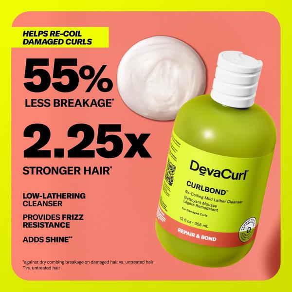 DevaCurl Travel Size CURLBOND Re-Coiling Mild Lather Cleanser #3