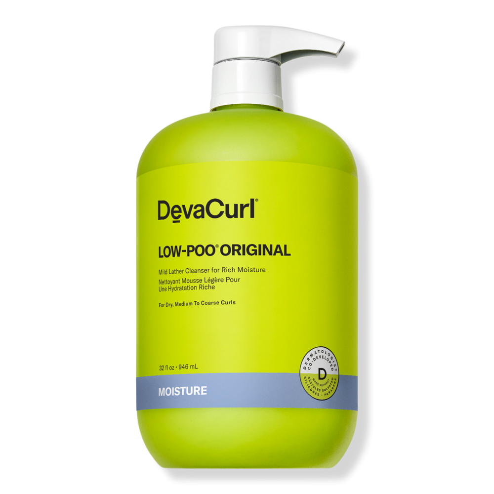 Devacurl Low-poo Original Mild Lather Cleanser For Rich Moisture - 32.0 oz