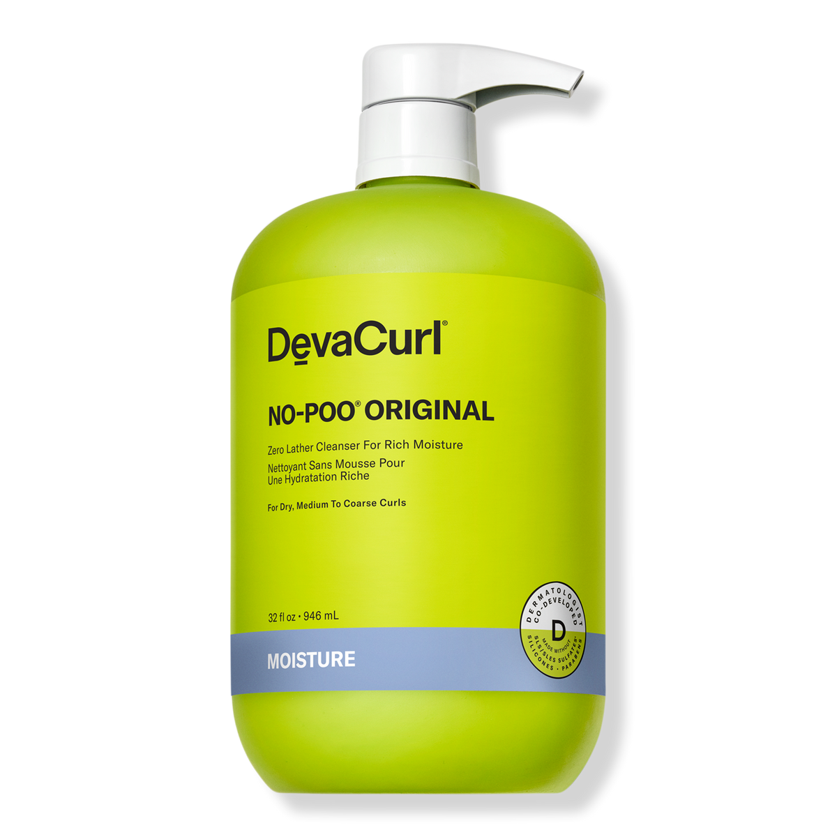 DevaCurl 32.0 oz NO POO ORIGINAL Zero Lather Cleanser For Rich Moisture Ulta Beauty