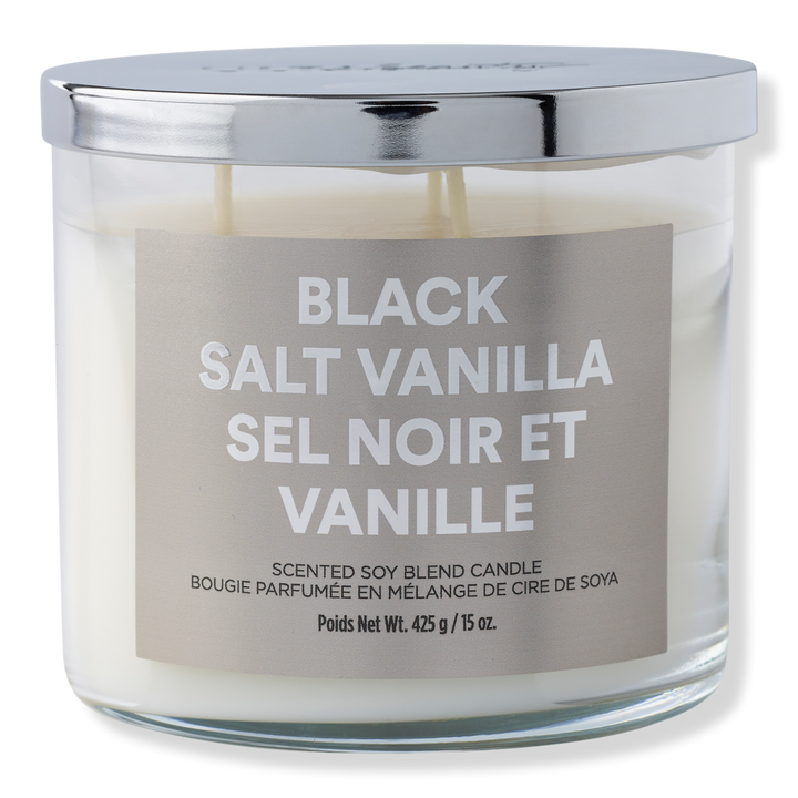 Black Salt Vanilla Scented Soy Blend Candle ULTA Beauty Collection