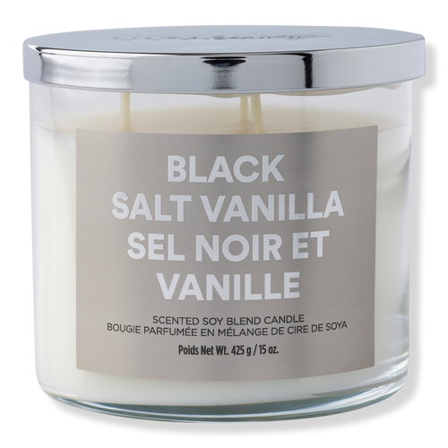 Black Salt Vanilla Scented Soy Blend Candle ULTA Beauty Collection