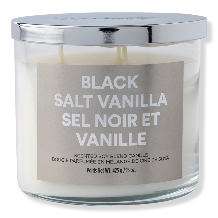ULTA Black Salt Vanilla Scented Soy Blend Candle #1