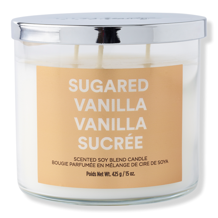 Sugared Vanilla Scented Soy Blend Candle ULTA Beauty Collection