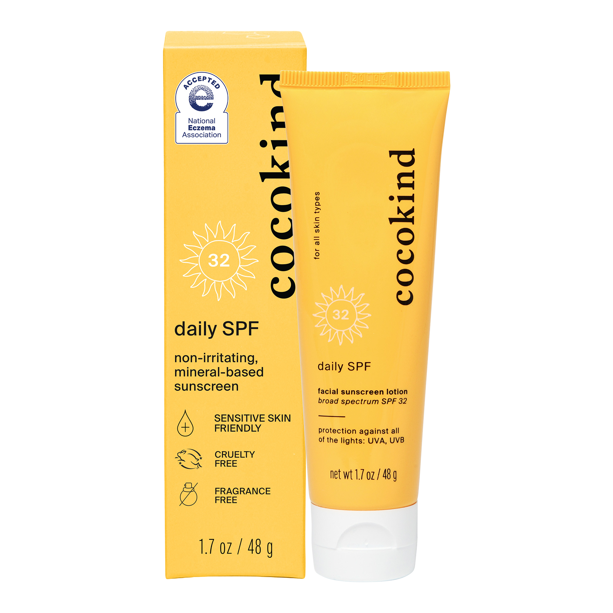Ежедневный минеральный солнцезащитный крем для лица cocokind SPF 32 — фото 3