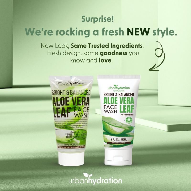 Urban Hydration Bright & Balanced Aloe Vera Leaf Face Wash