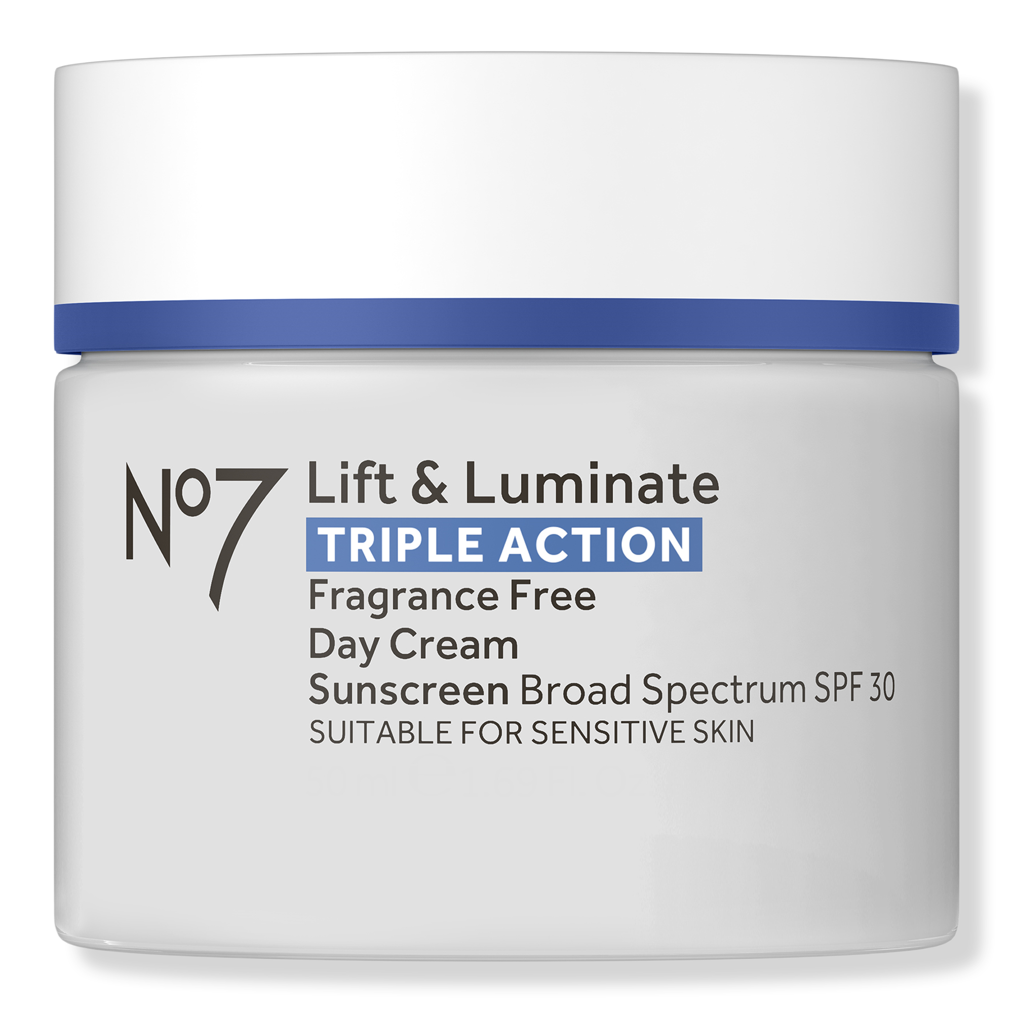 No7 Lift & Luminate Triple Action Fragrance Free Day Cream SPF 30 #1