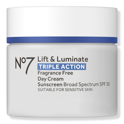 No7 Lift & Luminate Triple Action Fragrance Free Day Cream SPF 30