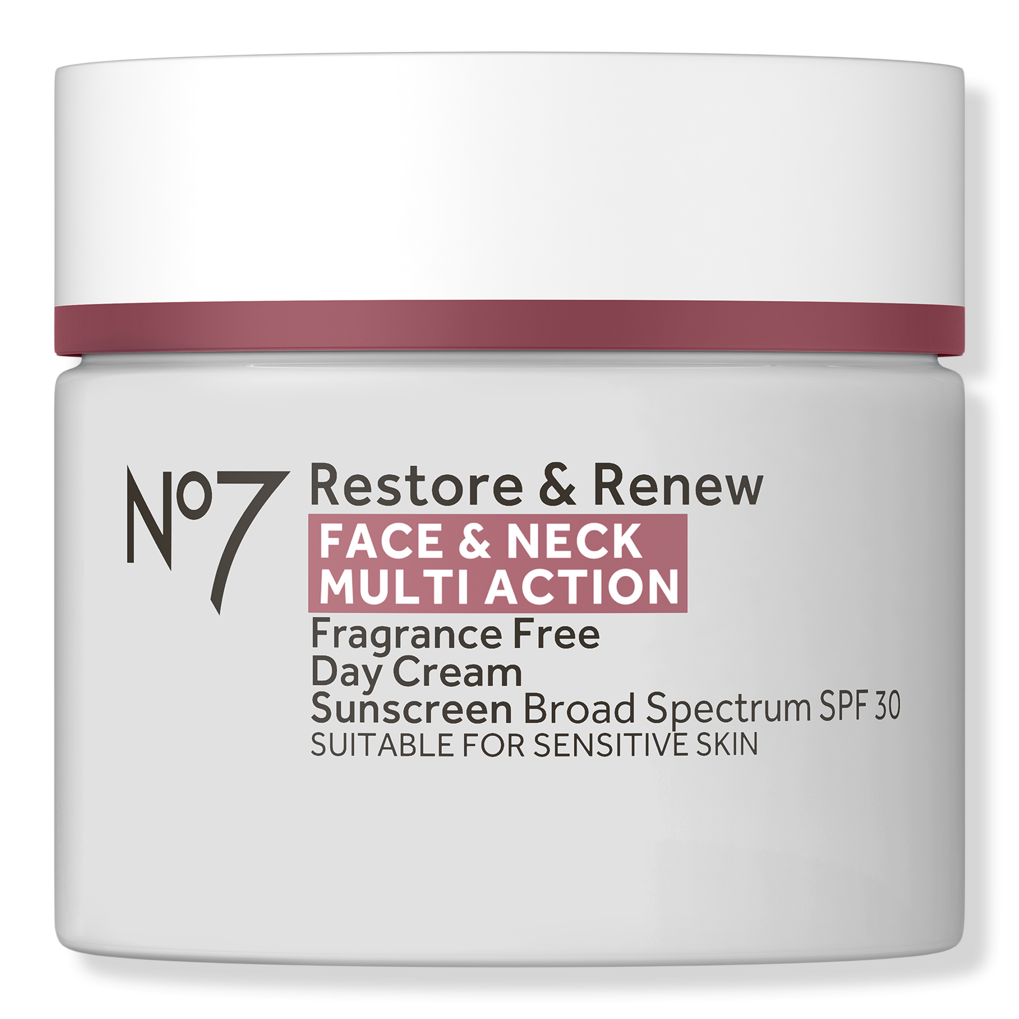 No7 Restore & Renew Face & Neck Multi Action Fragrance Free Cream SPF 30 #1