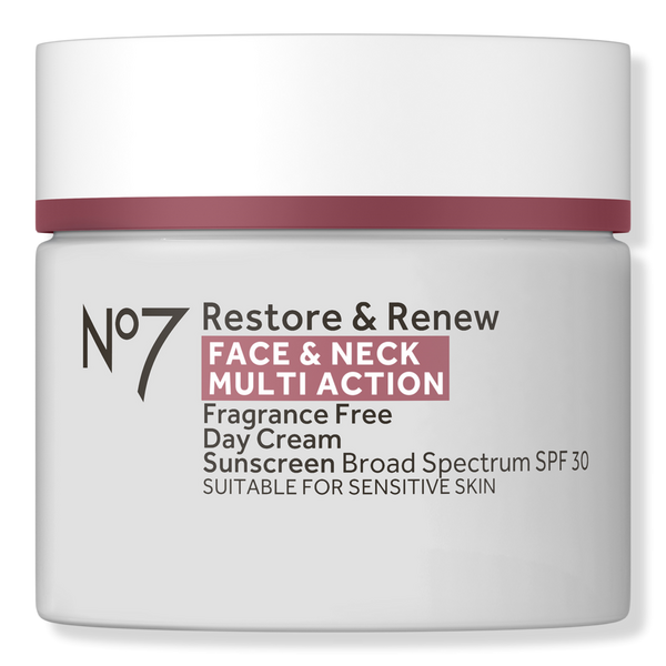 No7 Restore & Renew Face & Neck Multi Action Fragrance Free Cream SPF 30 #1