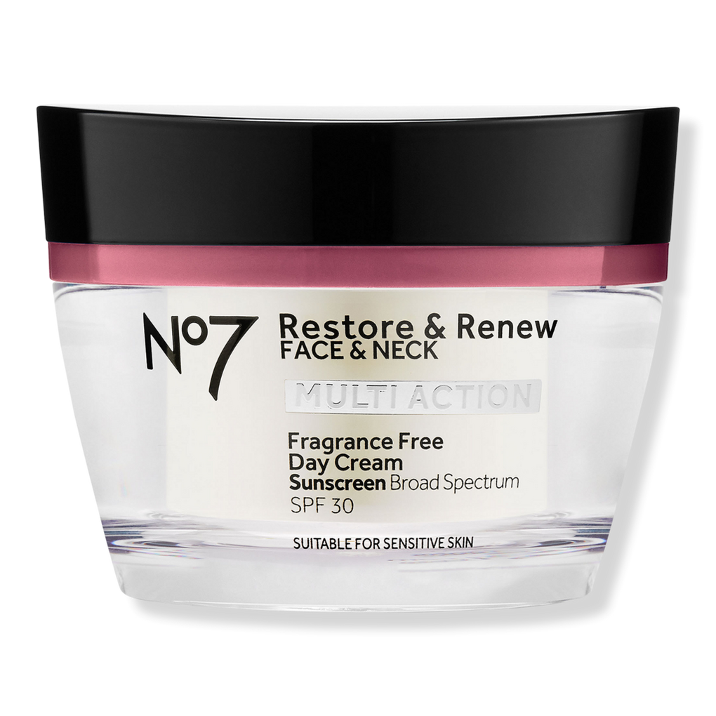 No7 - Restore & Renew Face & Neck Multi Action Fragrance Free Day Cream SPF 30