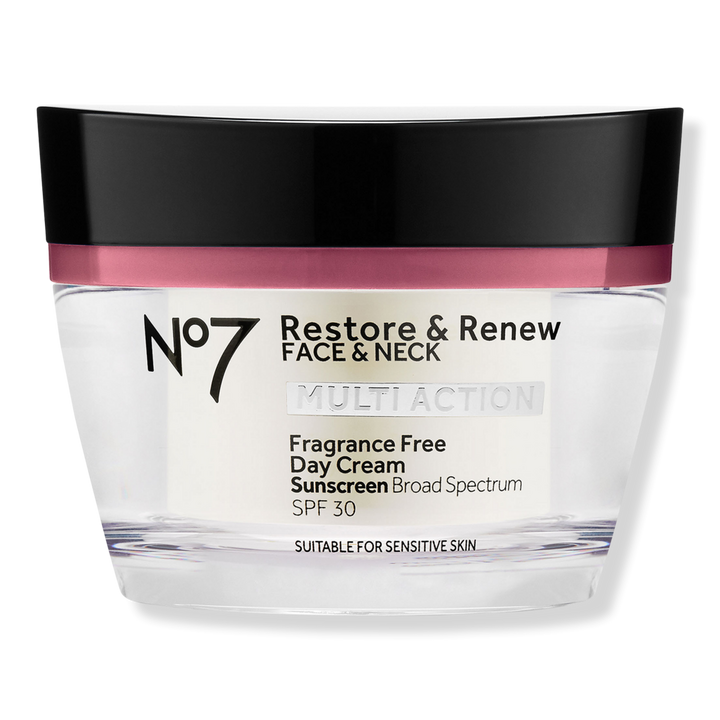No7 Restore & Renew Face & Neck Multi Action Fragrance Free Cream SPF 30 #1