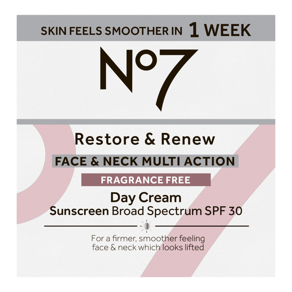 No7 Restore & Renew Face & Neck Multi Action Fragrance Free Cream SPF 30 #6