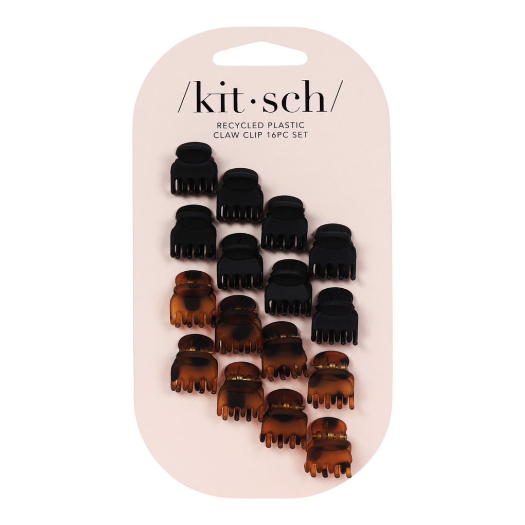 Kitsch Mini clipes de garra de cabelo de plástico reciclado para mulheres  meninas, acessórios de cabelo para mulheres, grampos de cabelo bonitos para  mulheres, mini clipes de cabelo infantis para cabelo, grampos