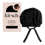 Kitsch Black Satin Sleep Bonnet