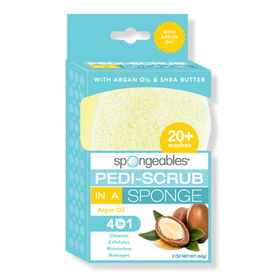 Spongeables Pedi-Scrub In A Sponge Foot Buffer 20+