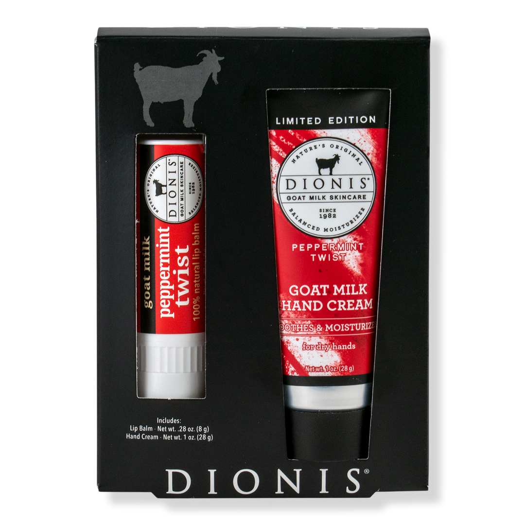 Dionis Peppermint Goat Milk Hand Cream & Lip Balm Set #1