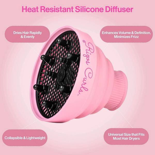 Rizos Curls Pink Collapsible Diffuser #2