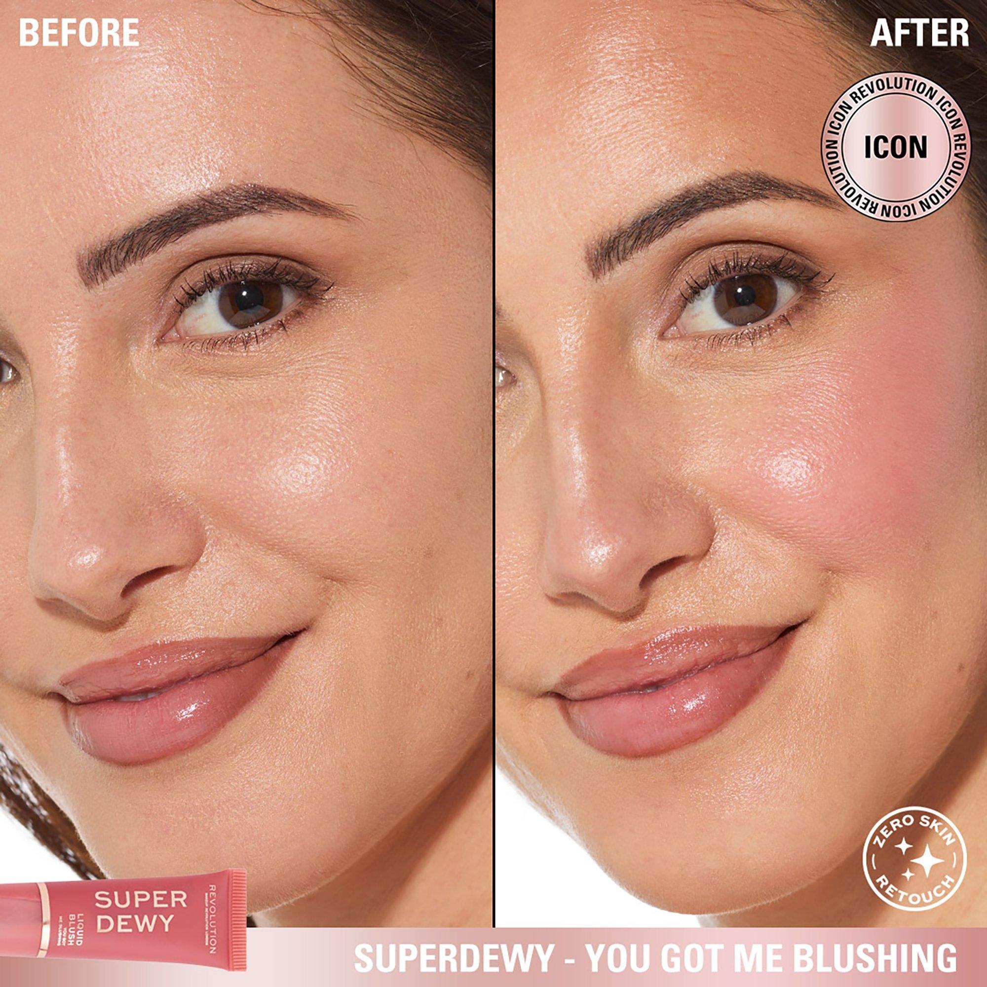 Жидкие румяна Revolution Beauty Superdewy, цвет: You Got Me Blushing — фото 3