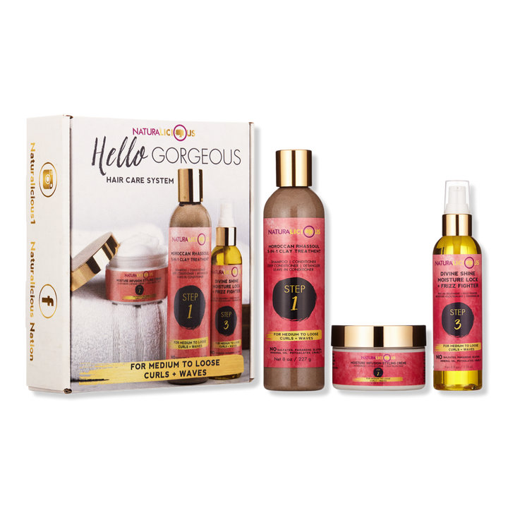 Naturalicious Hello Gorgeous Hair Care System for Medium to Loose Curls + Waves #1