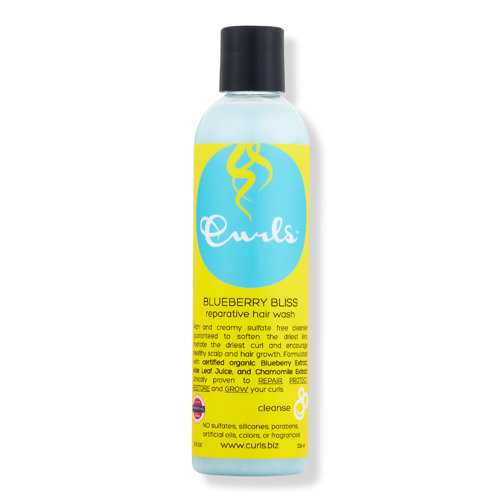 CURLS Blueberry Bliss Reparative Hair Wash (8oz)