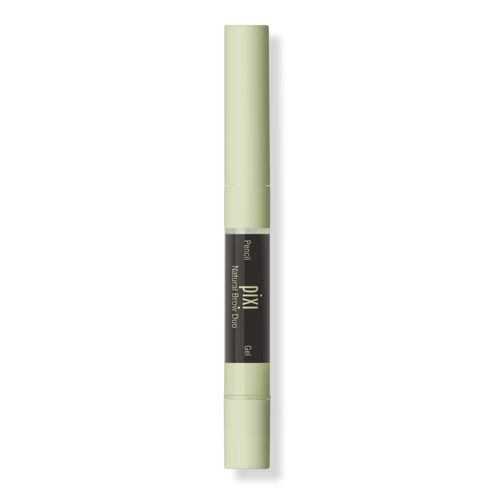 Pixi Natural Brow Duo 2-in-1 Eyebrow Pencil & Gel - Soft Black In Black