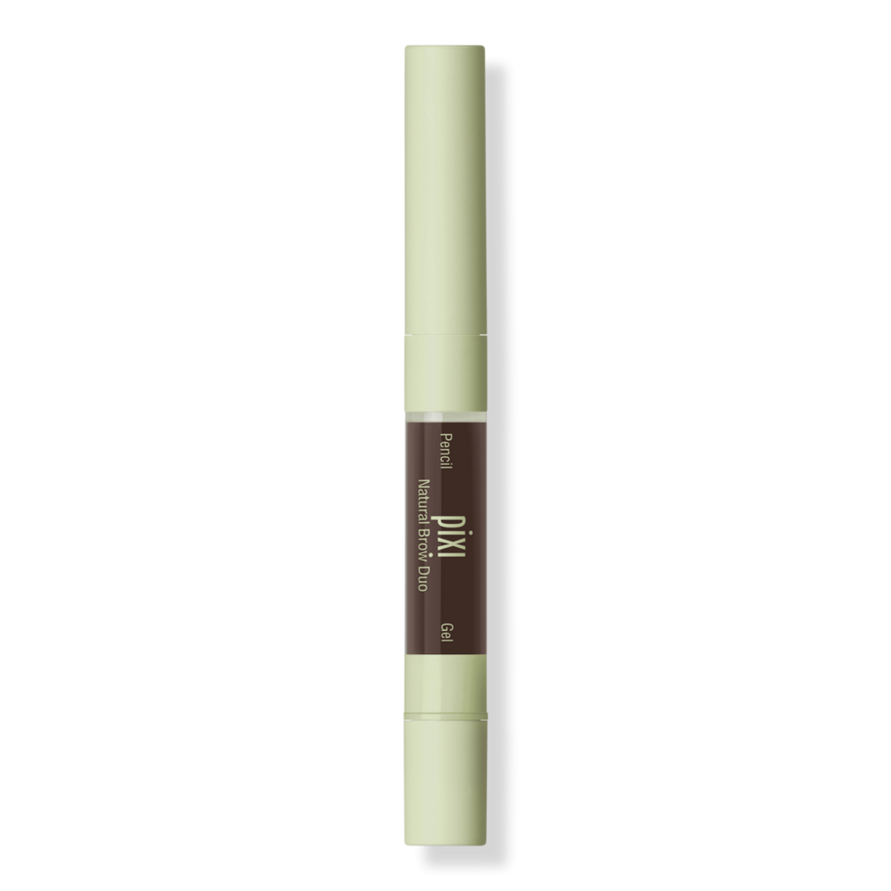 Pixi Natural Brow Duo 2-in-1 Eyebrow Pencil & Gel - Deep Brunette In Brown