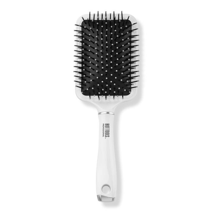 Hot Tools Pro Artist White Gold Hair Refresh Charcoal Infused Paddle Hair Brush #1