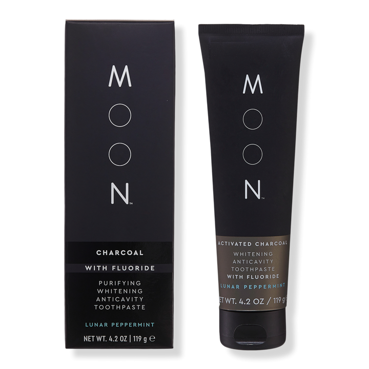 Moon Activated Charcoal Whitening Fluoride Anticavity Toothpaste #1