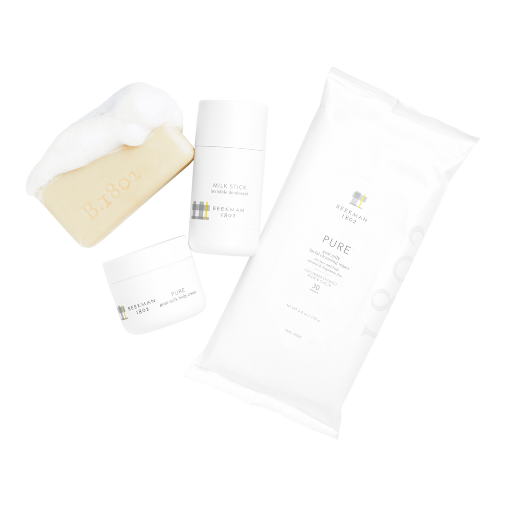 Beekman 1802 Goat Milk Soap Bar 3-Piece Set - 3.5 oz - Nourishes  Moisturizes & Hydrates the Body - Good for Sensitive Skin - Cruelty Free  Honey & Orange Blossom