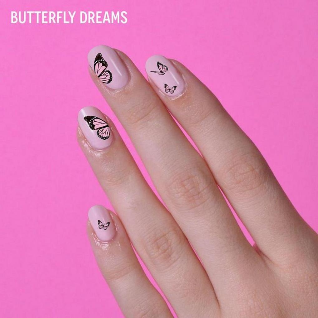 Le Mini Macaron Butterfly Dreams Mini Nail Stickers