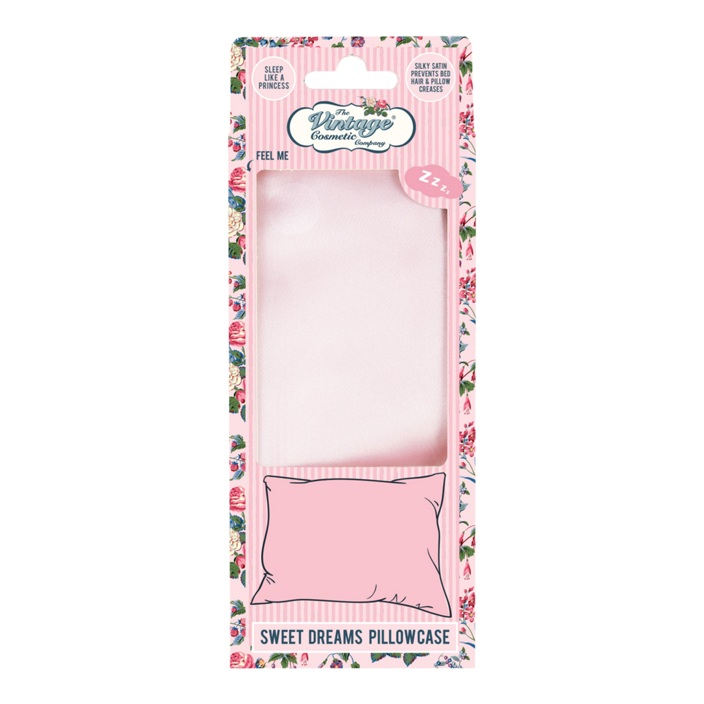 Sweet Dreams Pink Satin Pillowcase