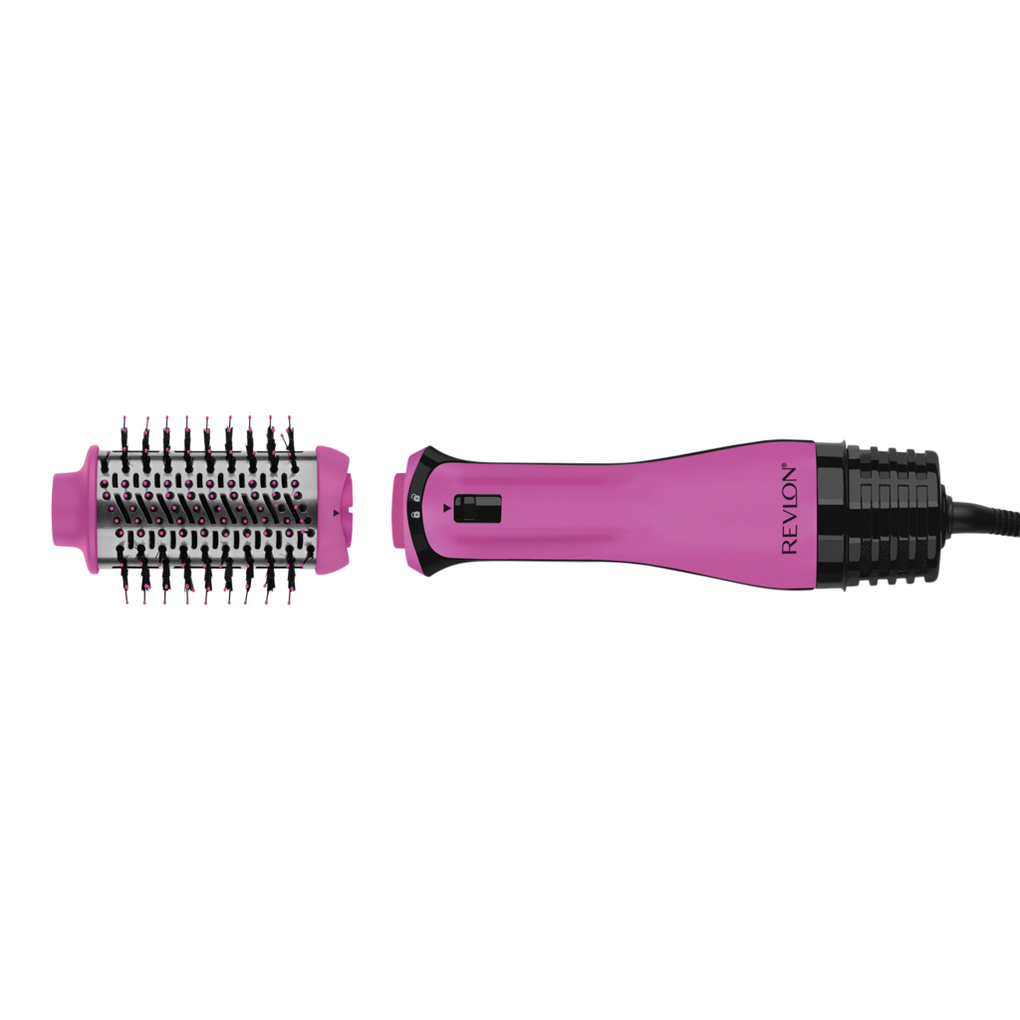 Revlon One-Step Volumizer PLUS 2.0 Hair Dryer and Hot Air Brush, Pink