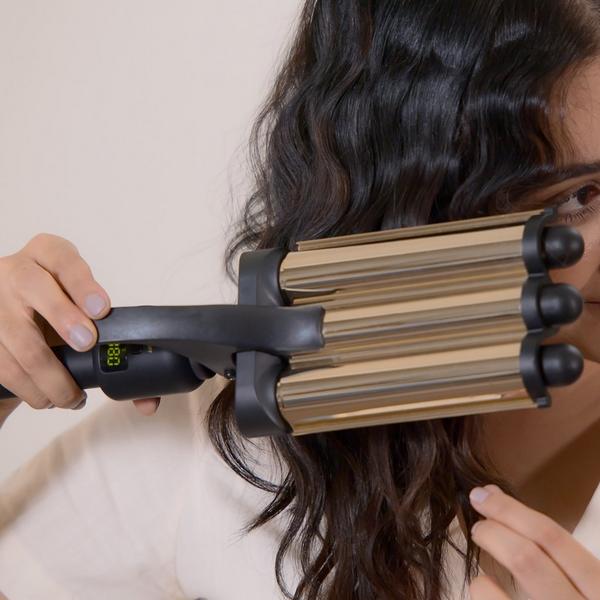 Hot Tools Pro Artist 24K Gold 3 Barrel Hair Waver #3