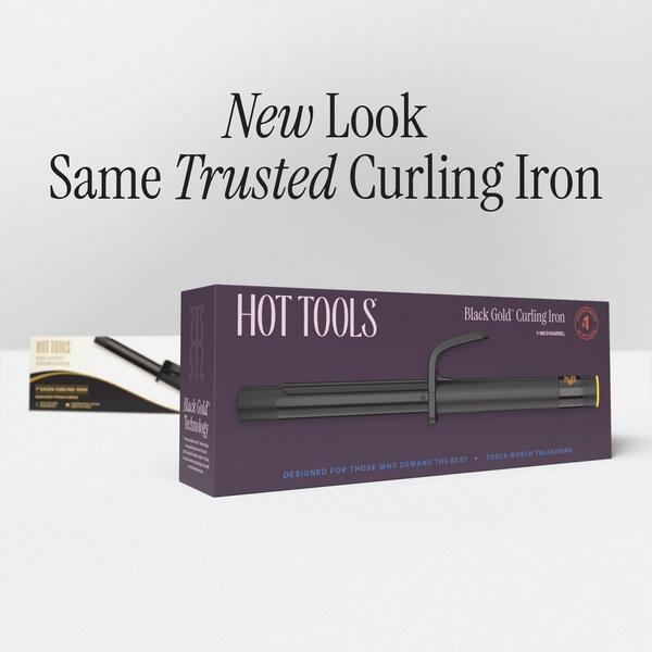 Hot Tools Pro Artist Black Gold Digital Curling Iron #7