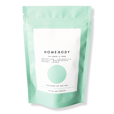 Homebody The Future is Green Pearlescent CBD Bath Bomb Soak