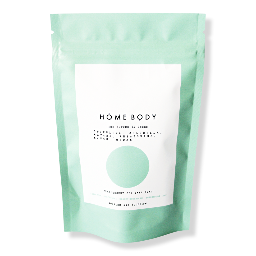 Homebody The Future Is Green: Superfood Blend Pearlescent CBD Bath Bomb Soak #1