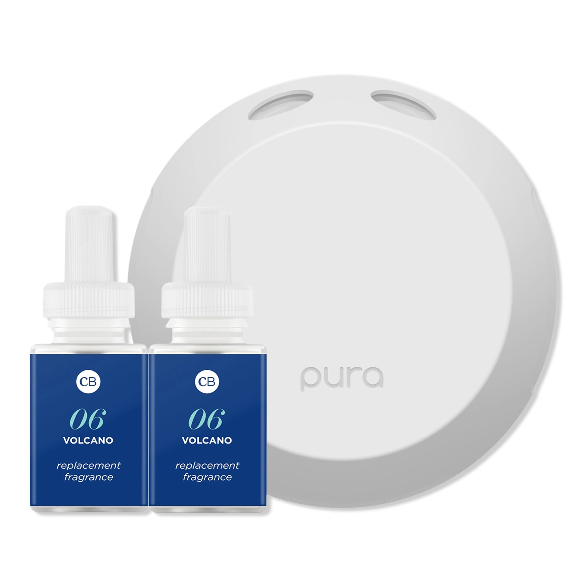 Pura Capri Blue Volcano Smart Diffuser Refill – 4 Pieces, 10ml Each, Natural Oils