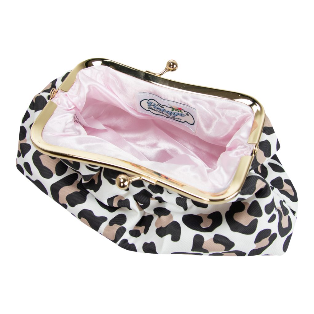 The Vintage Cosmetic Company Leopard Print Clutch Bag