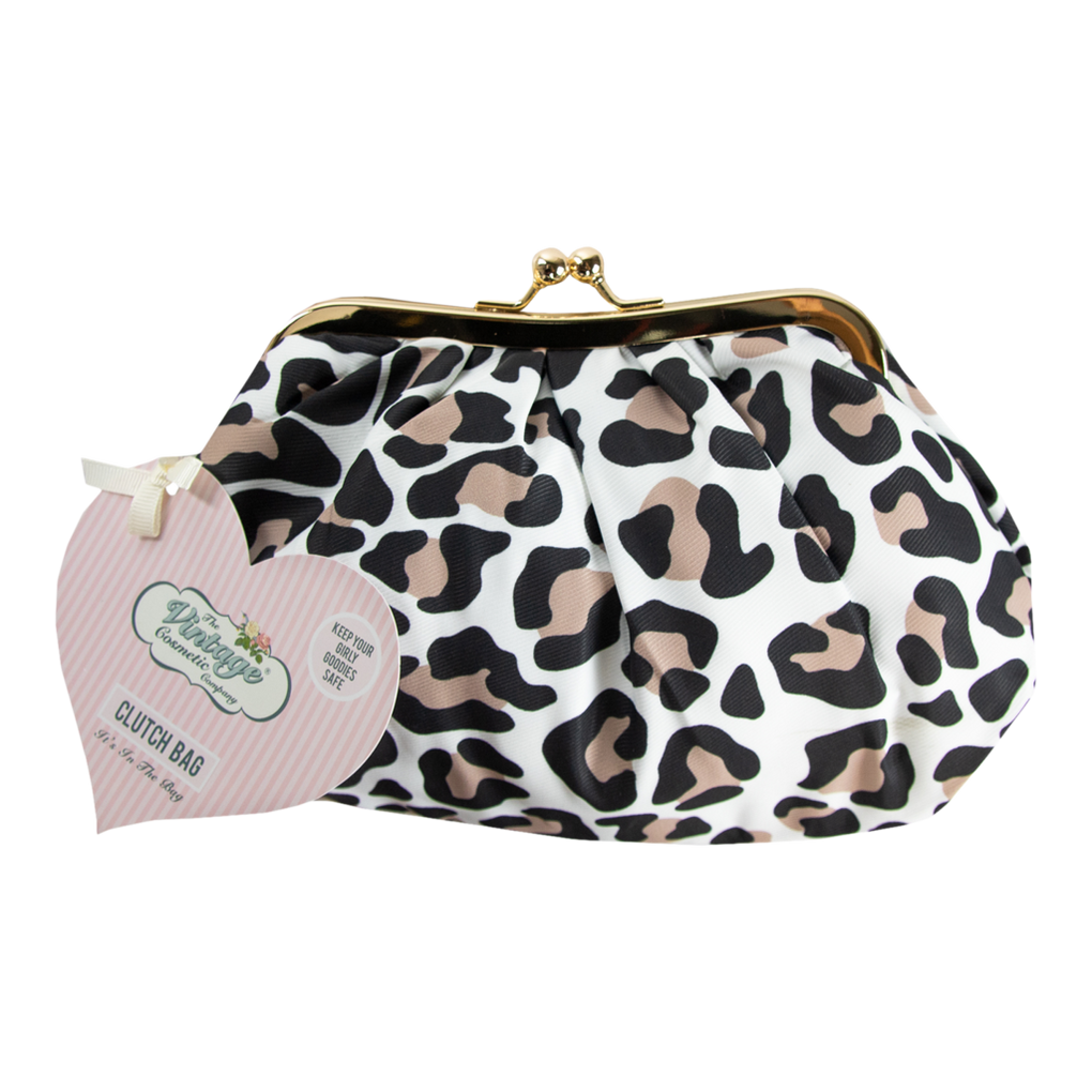 The Vintage Cosmetic Company Leopard Print Make-Up Bag